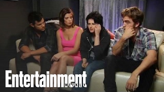 Kristen Stewart Robert Pattinson Taylor Lautner Interviewed at ComicCon 09  Entertainment Weekly [upl. by Corkhill]