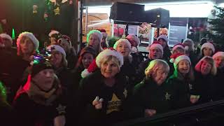 WHAT CHRISTMAS MEANS TO ME Rock Choir at Birkdale Lights Switch On 1st December 2024 [upl. by Kcirdled]