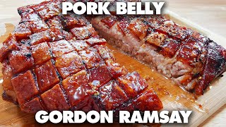 How To Make Gordon Ramsay SlowRoasted Pork Belly Recipe [upl. by Brace638]