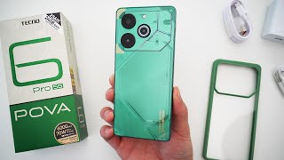 TECNO POVA 6 Pro 5G Unboxing HandsOn amp First Impressions Comet Green [upl. by Relda]