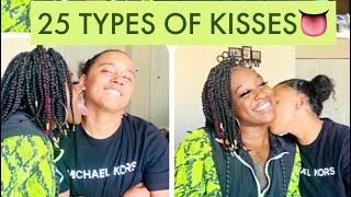 25 TYPE OF KISSES 👅💦🥰 [upl. by Ttoile]