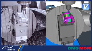 DMG Mori Machine Tool CNC simulation with VERICUT [upl. by Niwrad]