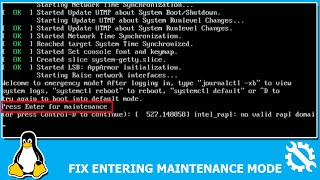 How to fix Linux entering maintenance mode [upl. by Mchenry]