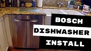 BOSCH DISHWASHER INSTALLATION AVOID THESE 3 MISTAKES [upl. by Rahas]