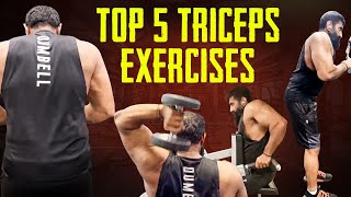 TOP 5 TRICEPS EXERCISES  Workout Tips in Tamil  Biglee [upl. by Carrie]