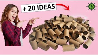 DE 20 MANUALIDADES GENIALES CON ROLLOS DE PAPEL HIGIÉNICO RECICLAJE [upl. by Ivory275]