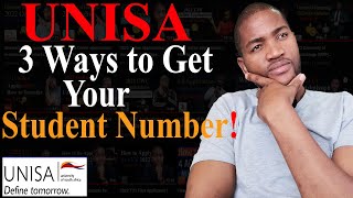 UNISA Online Admission  How to get back my student number at UNISA in 3 ways [upl. by Candyce]