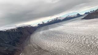 Helicoptering Over Scoresby Sund Fjord in Greenland [upl. by Todd]