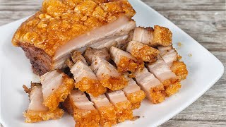 How to Make CRISPY ROAST PORK BELLY SHOCKINGLY EASY RECIPE [upl. by Noorah]