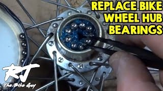 How To Replace Bike Wheel Hub Bearings [upl. by Keenan166]