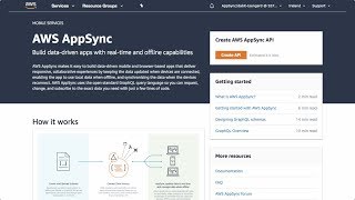 Creating Your First AWS AppSync GraphQL API [upl. by Ecam]