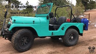 1965 Jeep CJ5 Restoration Full Video [upl. by Nohsyar321]