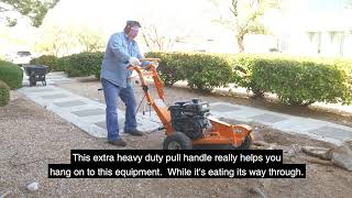 PowerKing PK0803 2018 14 HP Kohler Engine Stump Grinder  DEMO [upl. by Tebasile536]