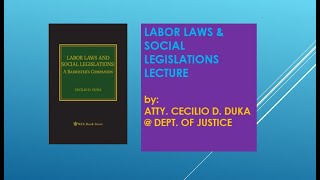 Labor Laws and Social Legislations [upl. by Aaron]