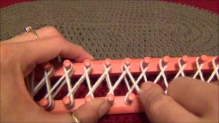 How to Eight Wrap the Knifty Knitter Long Looms [upl. by Nemhauser]