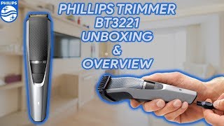 Philips Trimmer BT322115  Unboxing amp Overview [upl. by Desi179]