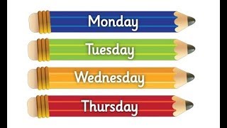 Los días de la Semana en Inglés  The Days of the Week [upl. by Deuno]