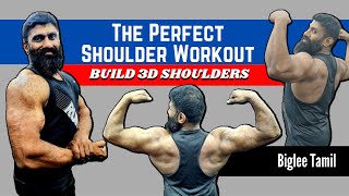 The Perfect Shoulder Workout  Build 3D shoulders  Biglee Tamil [upl. by Fitzpatrick]