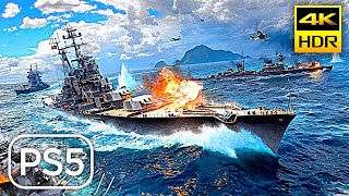 World of Warships Legends PS5™4K HDR NextGen Graphics Gameplay PlayStation™5 [upl. by Medlin70]