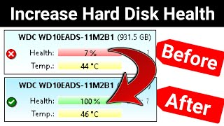 How to check hard disk health  Hard disk health repair  How to increase hard disk health [upl. by Enelrak]