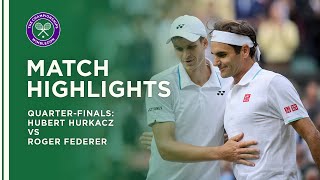 Hubert Hurkacz vs Roger Federer  QuarterFinal Highlights  Wimbledon 2021 [upl. by Osy]