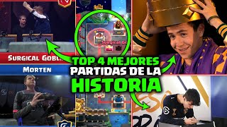 TOP 4 MEJORES PARTIDAS DE LA HISTORIA del CLASH ROYALE    DrekzeNN [upl. by Darken663]