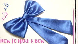 How To Make A Bow  Satin Bow [upl. by Darooge]