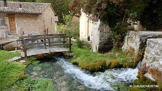 RASIGLIA Il borgo delle acque  Umbria  4k [upl. by Hanako758]