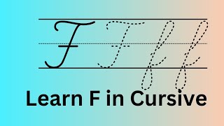 Cursive F How to write F in Cursive [upl. by Remmus599]