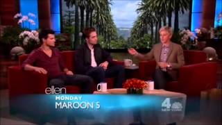 Robert Pattinson and Taylor Lautner on Ellen DeGeneres Show  full interview 2012 [upl. by Hedveh771]