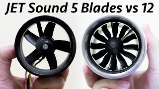 EDF Sound Comparison 12 Blade VS 5 Blade [upl. by Swift]