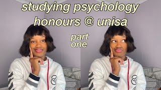 Studying Your Honours in Counselling Psychology At UNISA Part One  Module Breakdowns [upl. by Auqenahs840]