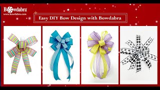 Easy DIY Designer Bows for beginners with Bowdabra [upl. by Ylrebmi]