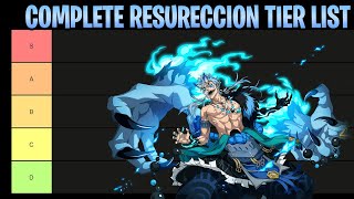 REAPER 2 COMPLETE Updated Resurrection Tier List [upl. by Copland]