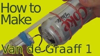 How to MakeBuild a Van de Graaff Generator Part 1 HomemadeDIY [upl. by Ipoillak]