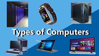 Types of Computers  Super  Mainframe  Mini  Micro computers Uses [upl. by Treble]