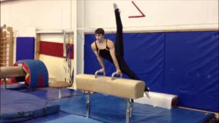 Level 5 Pommel Horse Compulsory Routine Mens Gymnastics [upl. by Laresa651]