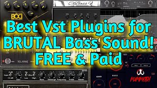 BEST 10 BASS VST Plugins FREE amp Paid Rock amp Metal  Audio Assault Neural Dsp Aurora Dsp Nalex [upl. by Eul733]