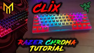 CLIX Themed Razer Chroma Proflile  Keyboard Lighting [upl. by Nomra]