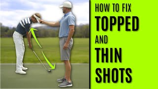 GOLF How To Fix Topped And Thin Shots  Three Sure Fire Fixes [upl. by Jaquelyn701]