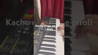 Kache dhage me piroli  Piano 🎹 [upl. by Marcelle133]