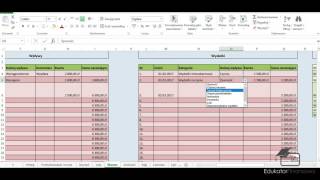 Zarządzanie budżetem domowym  arkusz Excel [upl. by Eva]