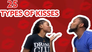 25 TYPES OF KISSES 😘 [upl. by Desdamona990]