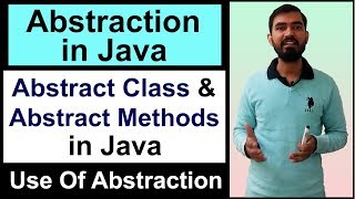 Abstraction in Java  what is abstract class and abstract methods in Java Hindi [upl. by Rosdniw]