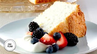 Professional Baker Teaches You How To Make ANGEL FOOD CAKE [upl. by Ellennej]