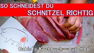 SCHNITZEL vom Schwein RICHTIG SCHNEIDEN [upl. by Nima413]