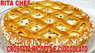 CROSTATA RICOTTA E CIOCCOLATO⭐RITA CHEF  Deliziosa [upl. by Scuram998]