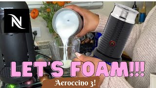 How To Foam Milk With Aeroccino 3 Make Coffee With Foam Tips amp Tricks  Easy Foamed Latte Recipe [upl. by Lednor873]