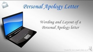 How to write a Personal Apology Letter [upl. by Hpejsoj127]