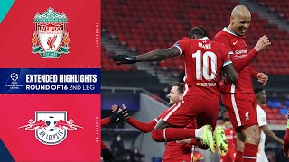 Liverpool vs RB Leipzig Extended Highlights  UCL on CBS Sports [upl. by Swigart]